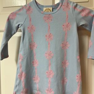 The Beaufort Bonnet Company Blue and Pink Long Sleeve Dress